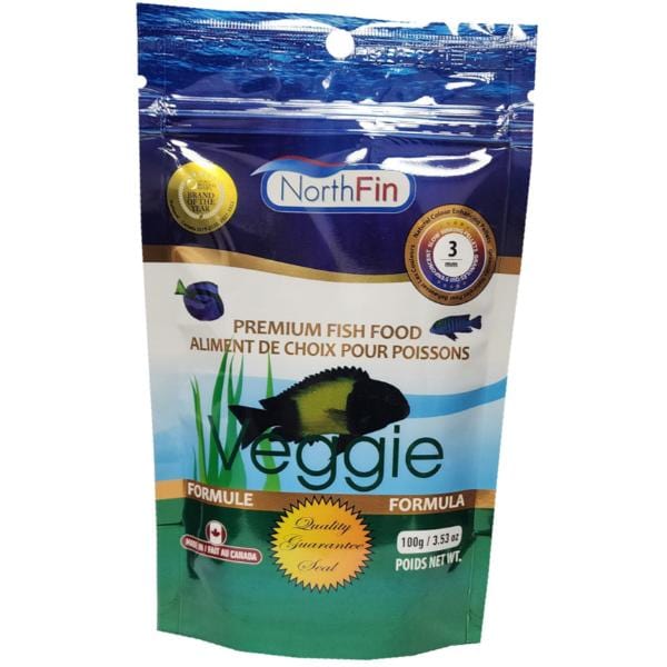 NorthFin Veggie Formula Premium Fish Food - High Protein Plant-Based Flakes for Tropical & Freshwater Fish - Ideal for Community Tanks & Herbivorous Species