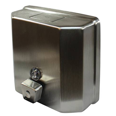 Stainless Steel Bulk Soap Dispenser - 500ml Wall Mount Commercial Hand Soap Pump for Kitchen, Bathroom & Restaurant Use