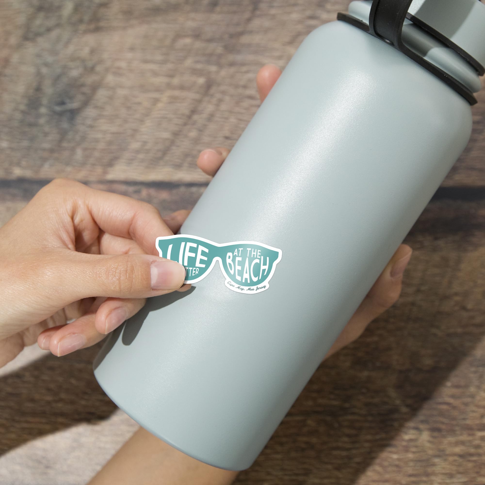 Premium Die-Cut Vinyl Stickers - Cape May New Jersey Beach Theme (1-3 inch) | Waterproof Decals for Cars, Laptops, Water Bottles & Coolers | Perfect for Travel Accessories, Summer Vacations & Coastal Decor