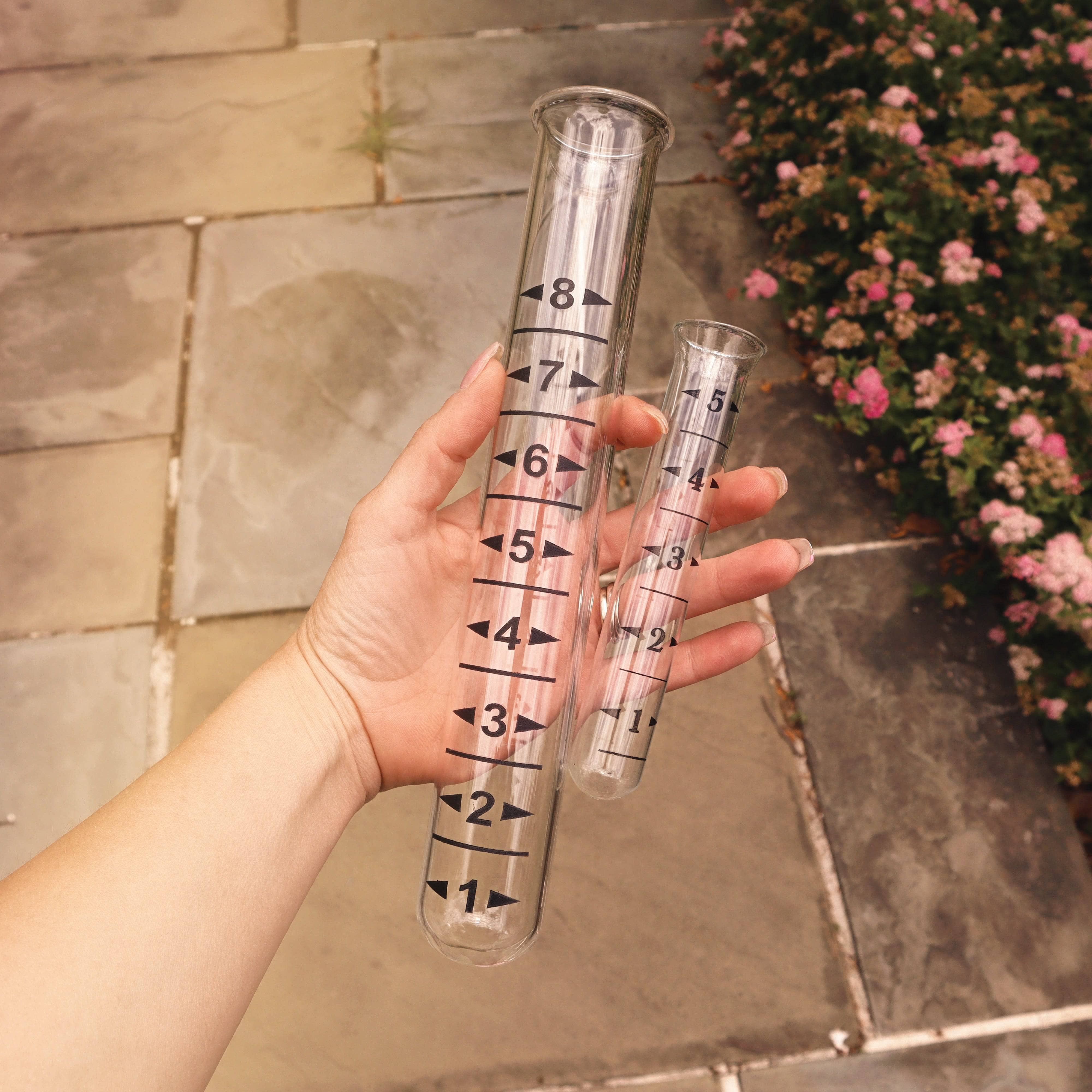 Heavy Duty Large Rain Gauge Replacement Tubes - Accurate Rainfall Measurement for Outdoor Garden, Farm & Weather Stations - Durable Weather Monitoring Accessories