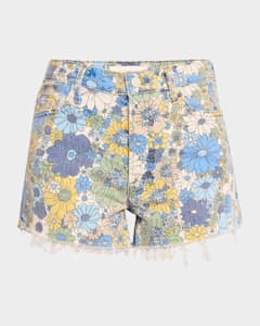 Tomcat Kick Fray Shorts for Women - Comfortable Stretch Denim Mom Shorts with Distressed Details | Perfect for Casual Outings, Summer Vacations & Streetwear Fashion
