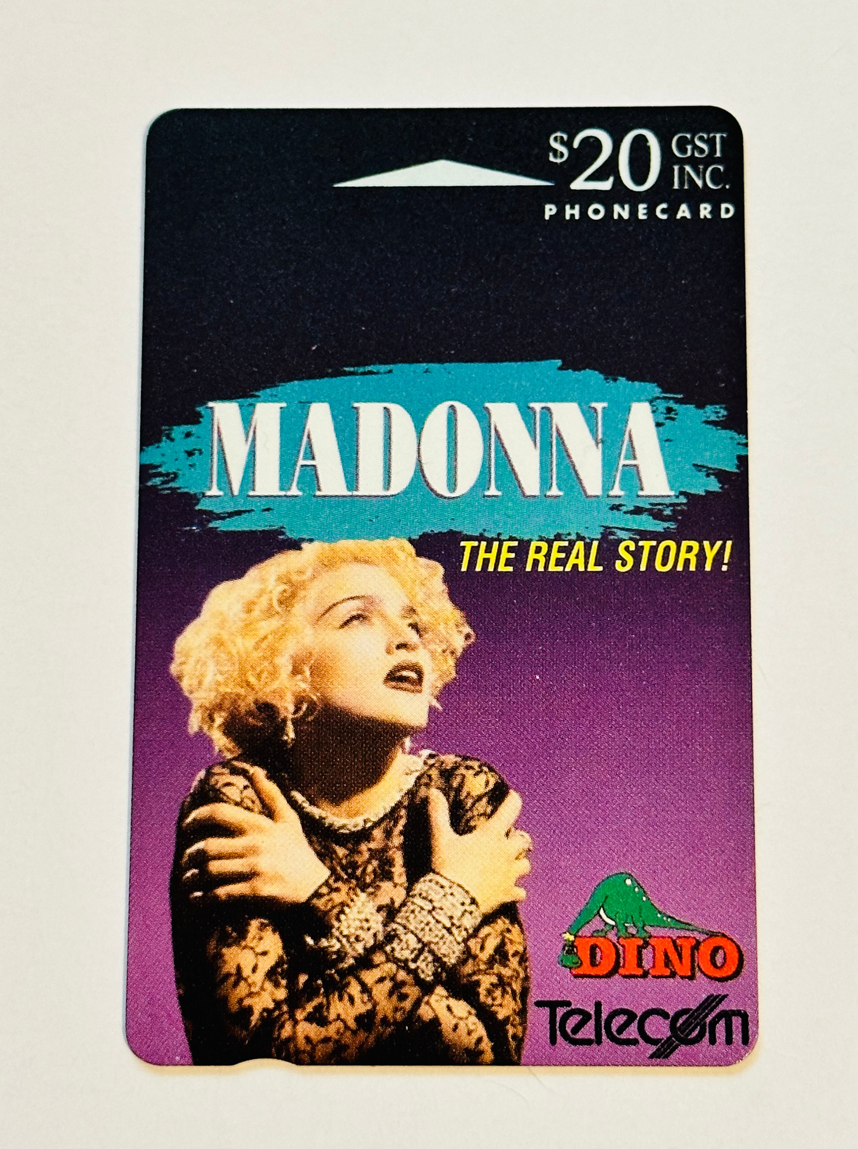 Rare 1991 Madonna Dino Telecom Phone Card - Vintage Collectible for Fans & Memorabilia Enthusiasts | Perfect for Display, Gifts & Nostalgic Collections