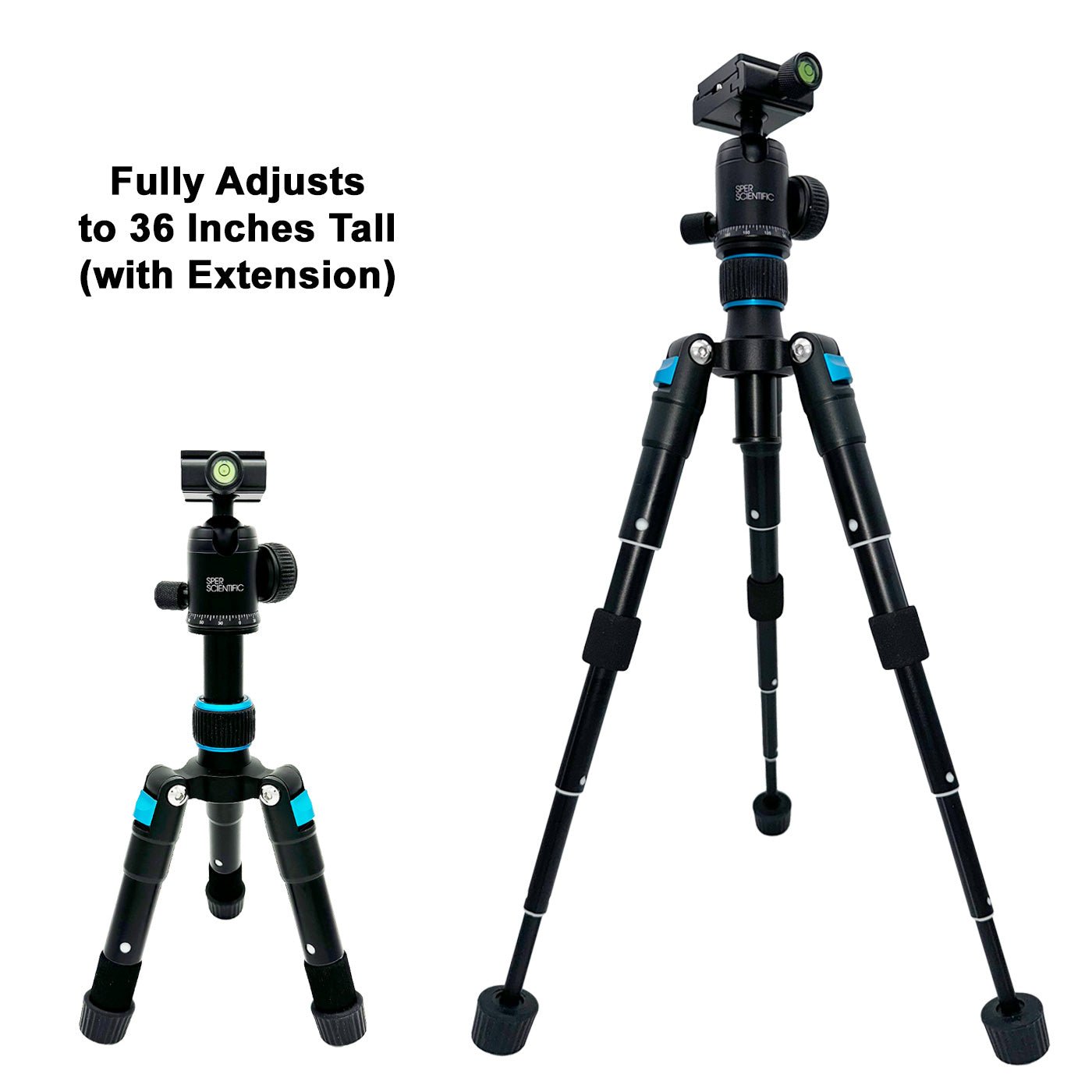 Premium Compact Mini Tripod - Folds to 7 Inches, Extends to 36 Inches - Perfect for Travel, Vlogging, and Smartphone Photography
