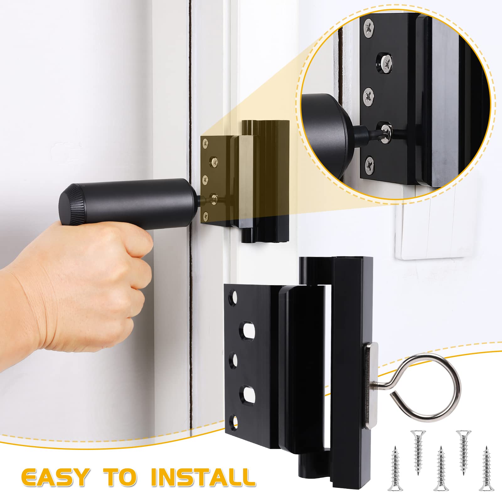 **Upgraded Childproof Home Security Door Lock with Pull Ring - 4