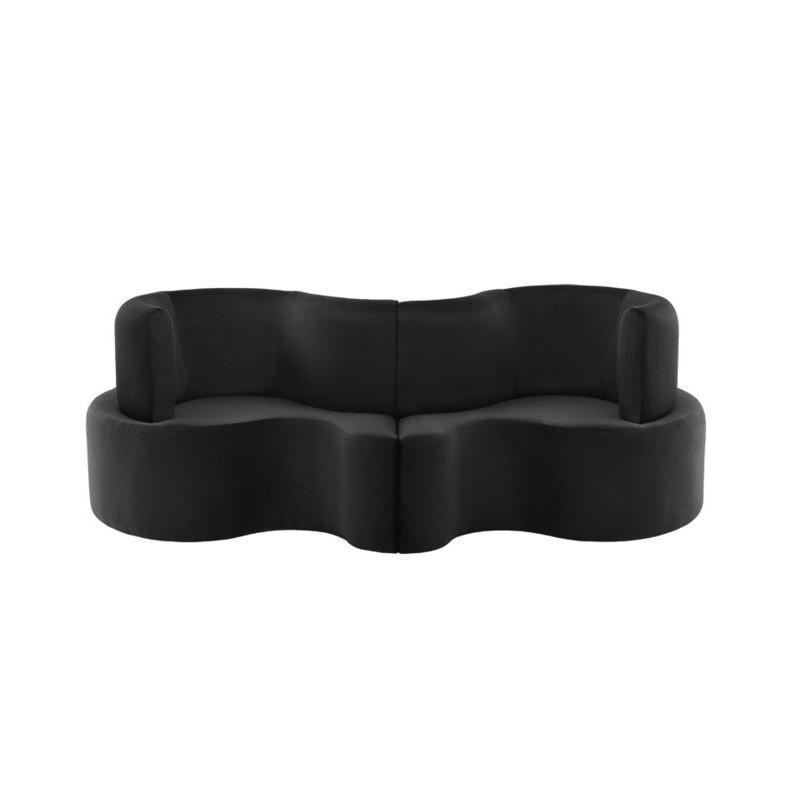 Cloverleaf Sofa Set of 2 - Modern Sectional Couch for Living Room, Lounge & Family Room - Comfortable L-Shaped Sofa with Soft Fabric