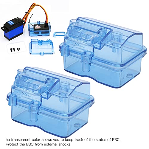 VGEBY 2PCS RC Receiver Box for Car & Boat - Waterproof ESC Protection