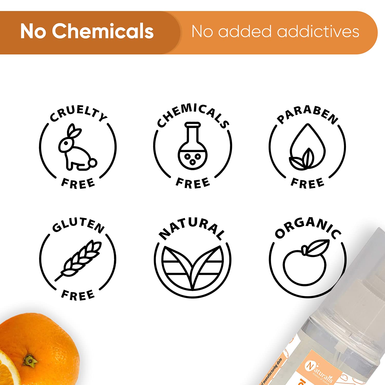 Naturalis Essence of Nature Orange Water Hydrosol Mist Spray - Organic Facial & Body Toner for Skin Hydration, Aromatherapy & Makeup Setting | Perfect for Daily Skincare, Yoga & Travel
