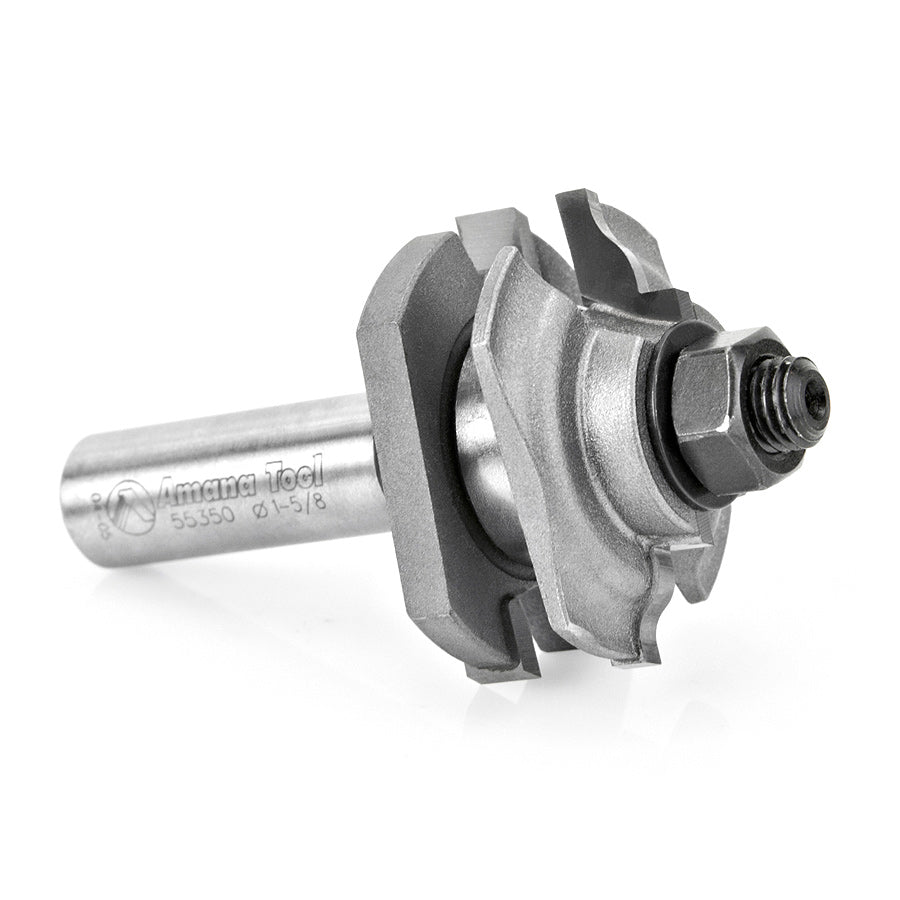 Amana 55350 Ogee Stile & Rail 1/2 Shank Router Bit for Woodworking & Cabinet Making - Perfect for Door Panels & Furniture Edging