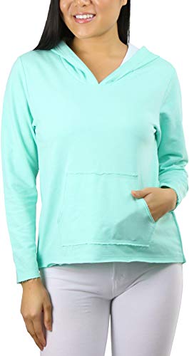 French Terry W/ Kangaroo Pocket - Mint/White (Junior)