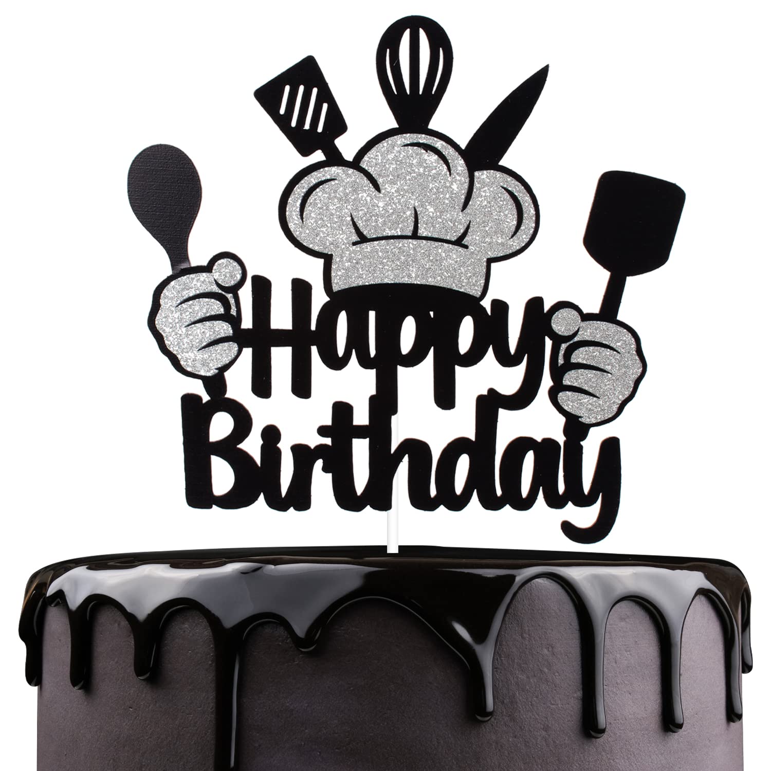 Professional Chef Birthday Cake Topper - Adorable Cooking-Themed Cake Decor for Boys & Girls - Perfect for Baker-Themed Parties, Cooking Birthday Celebrations & Culinary Classroom Events