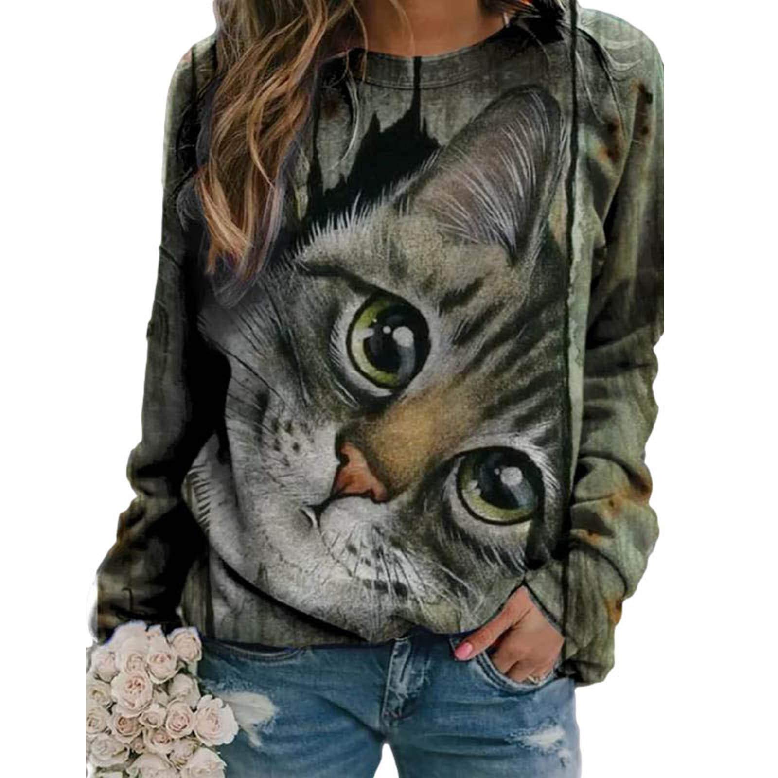 Women's Long Sleeve Casual Sweatshirt - Winter Fashion Round Neck Tops | Perfect for Layering, Office Wear & Weekend Outfits