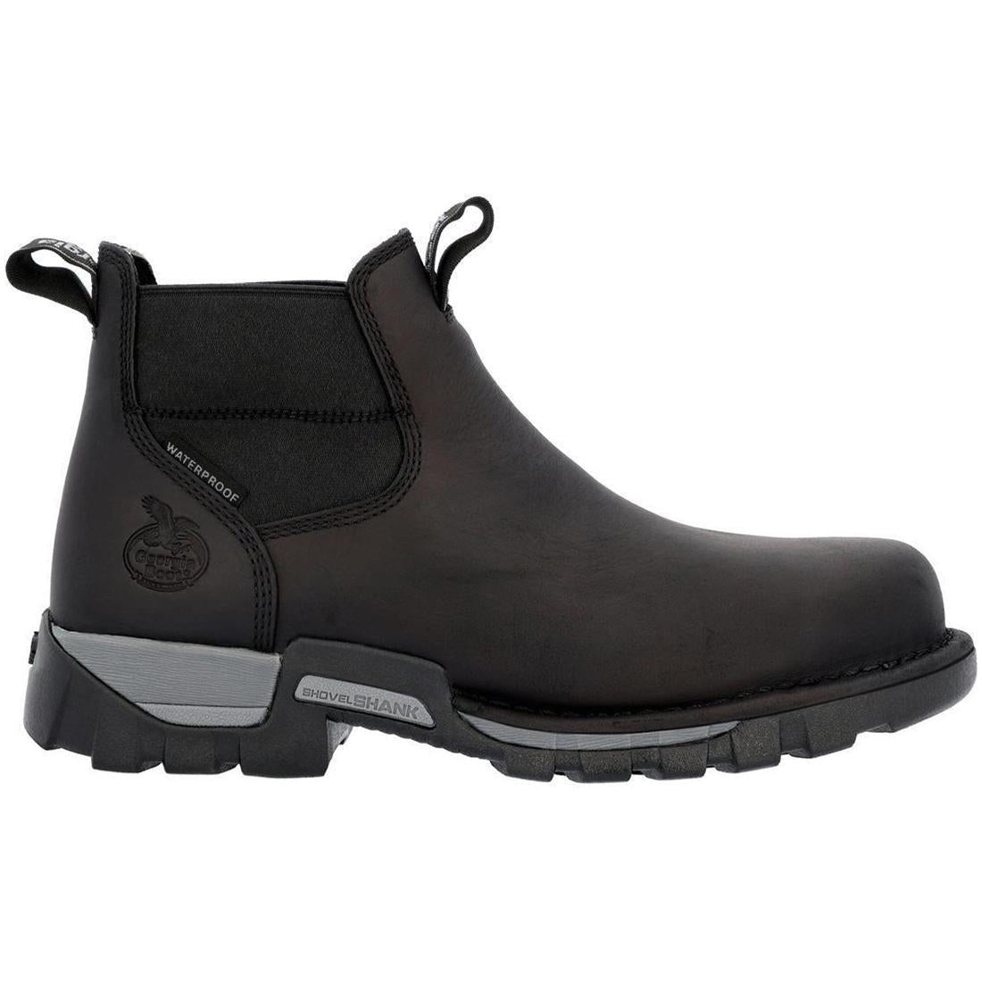 Eagle One Steel Toe Waterproof Chelsea Boots for Men - Slip Resistant Work Boots with Electrical Hazard Protection - Ideal for Construction, Warehouse & Outdoor Jobs