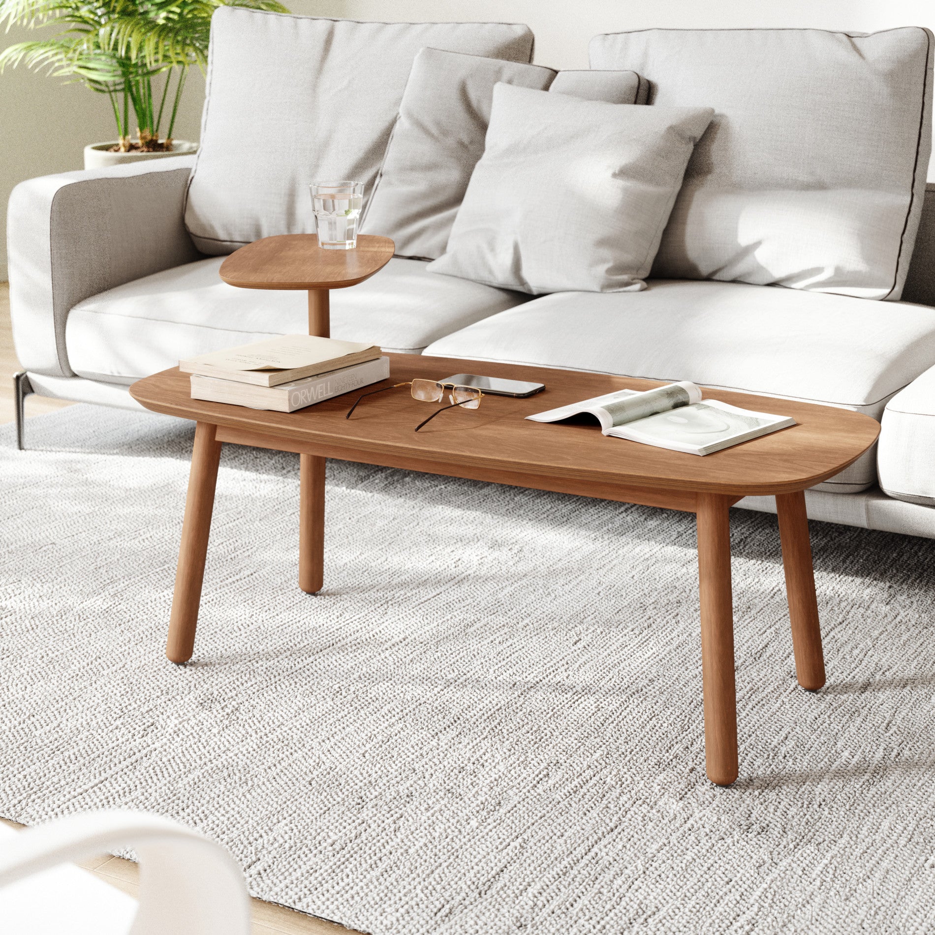 Swivo Modern Coffee Table - Stylish Living Room Furniture for Small Spaces - Perfect for Apartments, Dorms & Home Decor