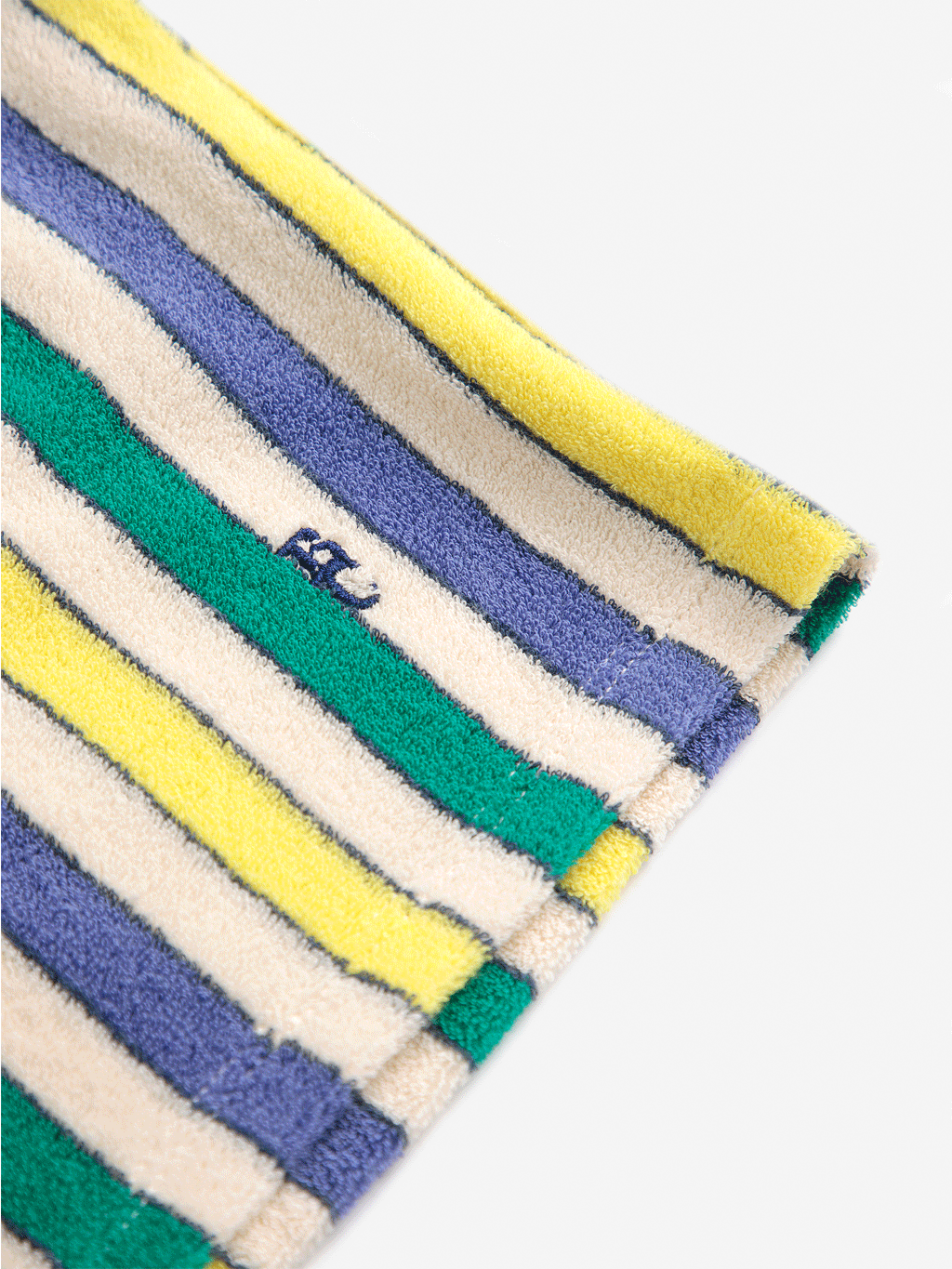 Bobo Choses Women's Multicolor Striped Terry Cloth Bermuda Shorts | Comfortable Casual Wear for Summer, Beach & Lounge
