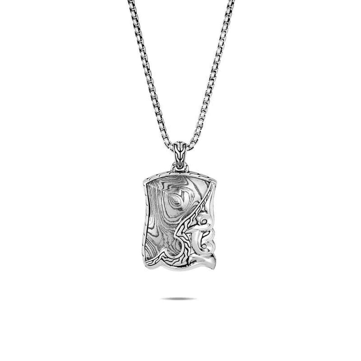 Classic Chain Men's Keris Dagger Dog Tag Necklace - Stylish Military-Inspired Jewelry for Men, Perfect for Everyday Wear, Gifts & Special Occasions