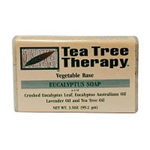 Tea Tree Therapy Soap Bar with Eucalyptus - Natural Antibacterial & Antifungal Cleanser for Acne, Eczema & Skin Irritations - Perfect for Daily Face & Body Wash