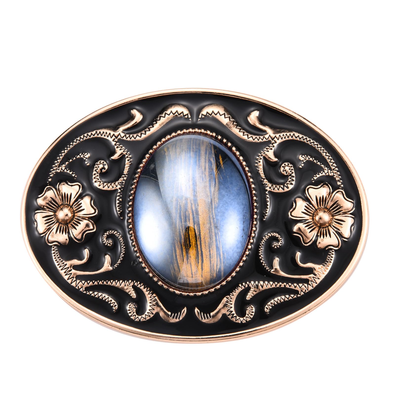 Western Floral Belt Buckle for Women & Men - Rodeo Style Cowboy Belt Accessory | Perfect for Christmas, Halloween, Birthday Gifts & Western Fashion Outfits