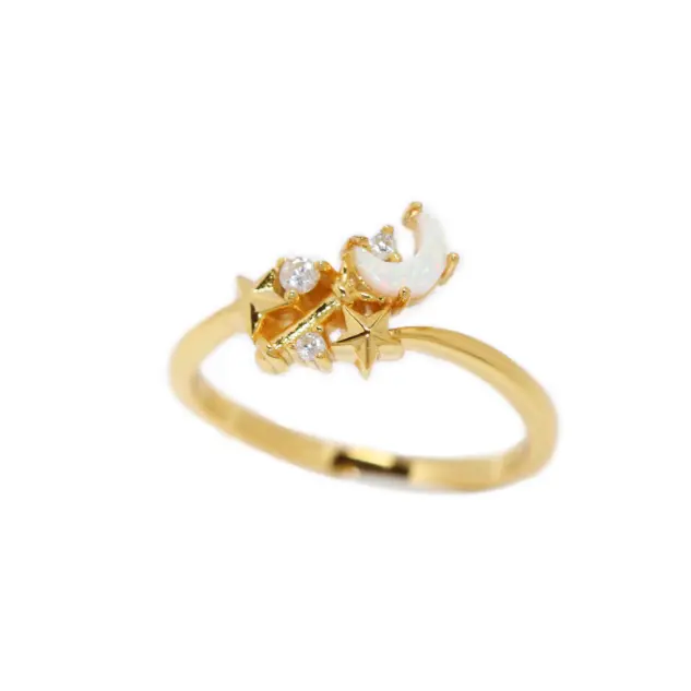 Tsuki Ring - Elegant Stackable Minimalist Ring for Women, Dainty Gold & Silver Jewelry Gift for Her | Perfect for Everyday Wear, Date Night & Special Occasions