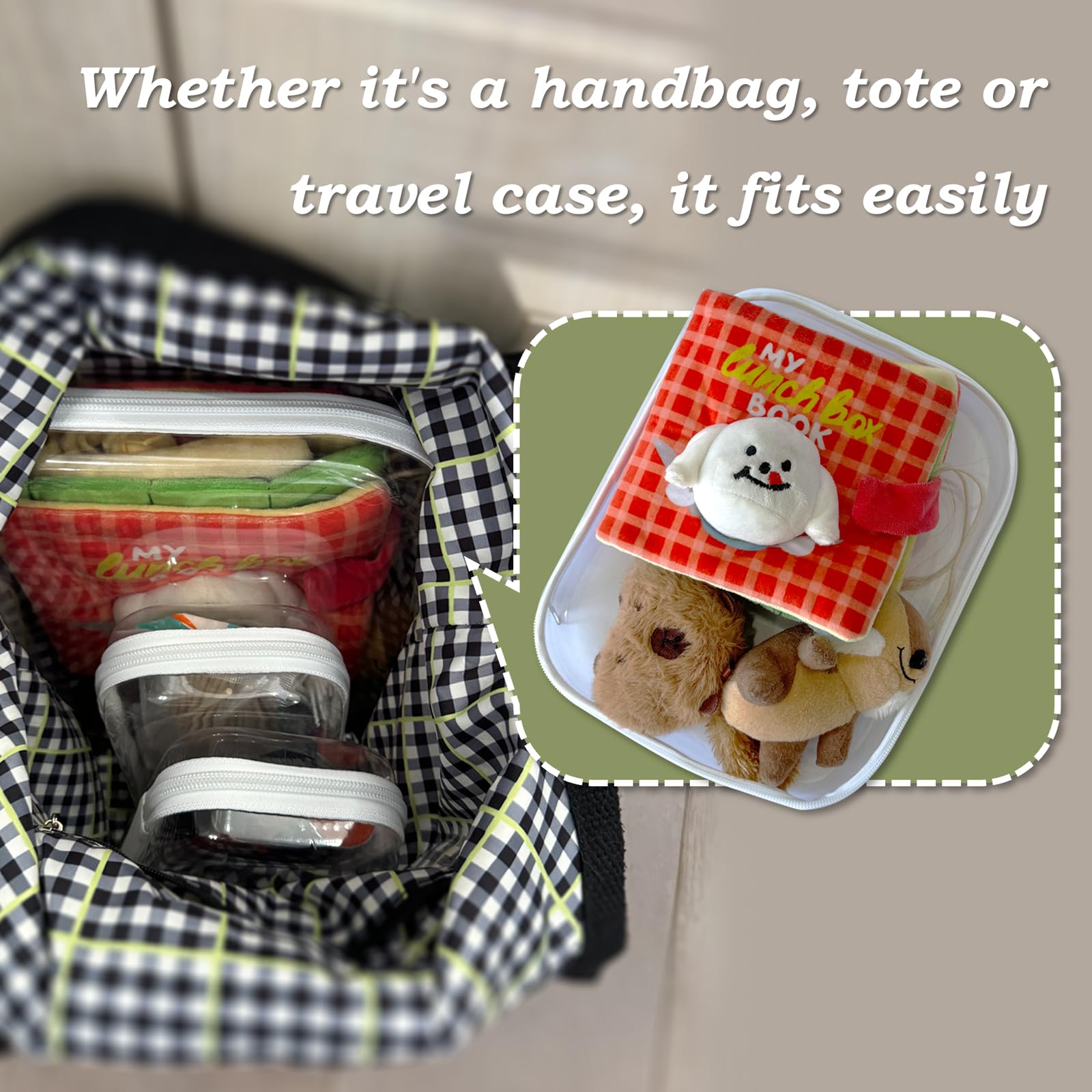 Clear Zipper Storage Case - 2 Pack Hard Plastic Travel Organizer for Snacks, Jewelry & Small Accessories | Portable Waterproof Pouch for Travel, Office & Home Organization