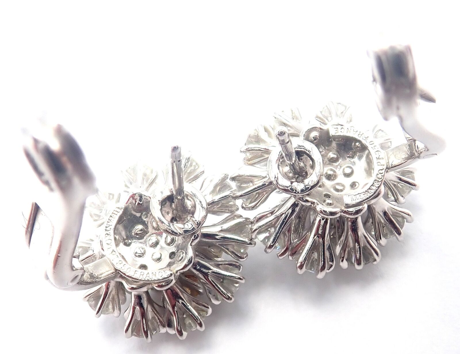 Authentic Tiffany & Co. Platinum Diamond Necklace & Earrings Set - Luxury Jewelry for Women, Perfect for Weddings, Anniversaries & Special Occasions