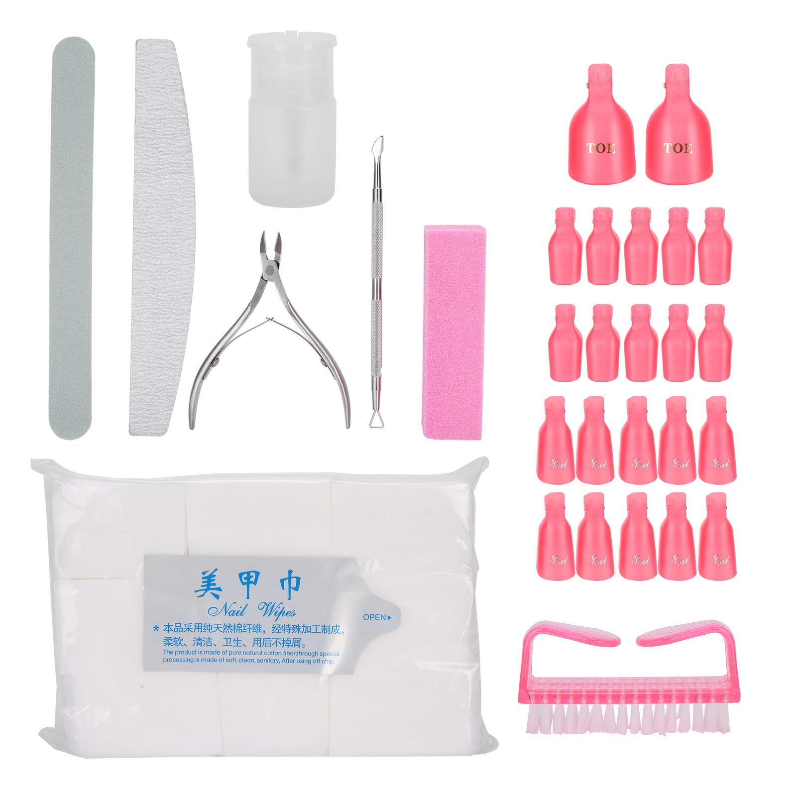 Professional Complete Nail Art Kit - Nail File, Gel Polish Remover & Manicure Tools for Home Salon | Perfect for DIY Nail Care, Gel Removal & At-Home Manicures
