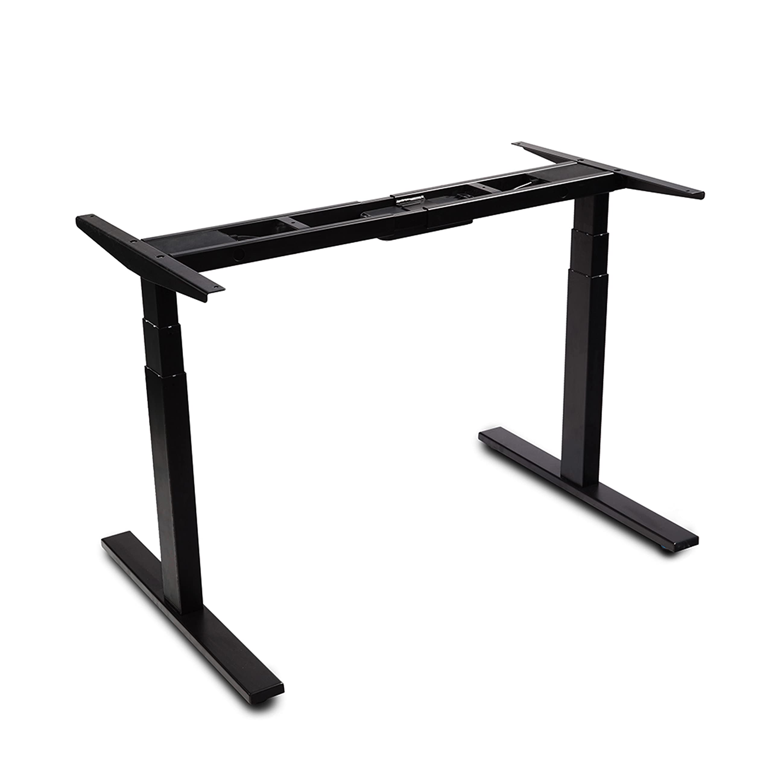 VWINDESK VJ201-S3 Electric Height Adjustable Standing Desk Frame - Dual Motor 3-Stage Sit Stand Desk Base (Black) | Perfect for Home Office, Gaming Setup & Workspace Ergonomics