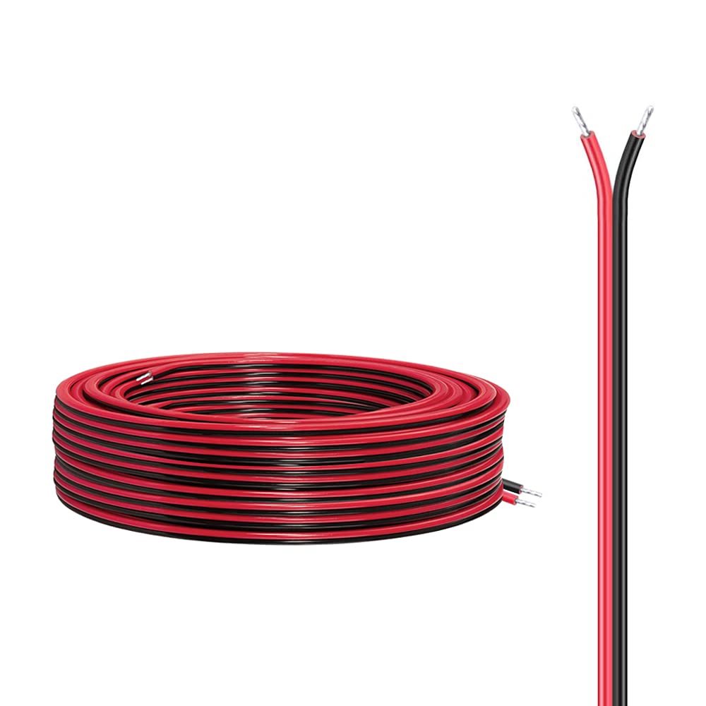 20AWG 2-Pin Marine Boat Light Extension Cable - 65.6ft Waterproof Wire for 3528/5050/5630 LED Strip Lights - Perfect for Pontoon Boats, Kayaks, Stern Anchor & Navigation Lights | Marine-Grade Wiring Solution for Bow, Mast & Courtesy Lighting