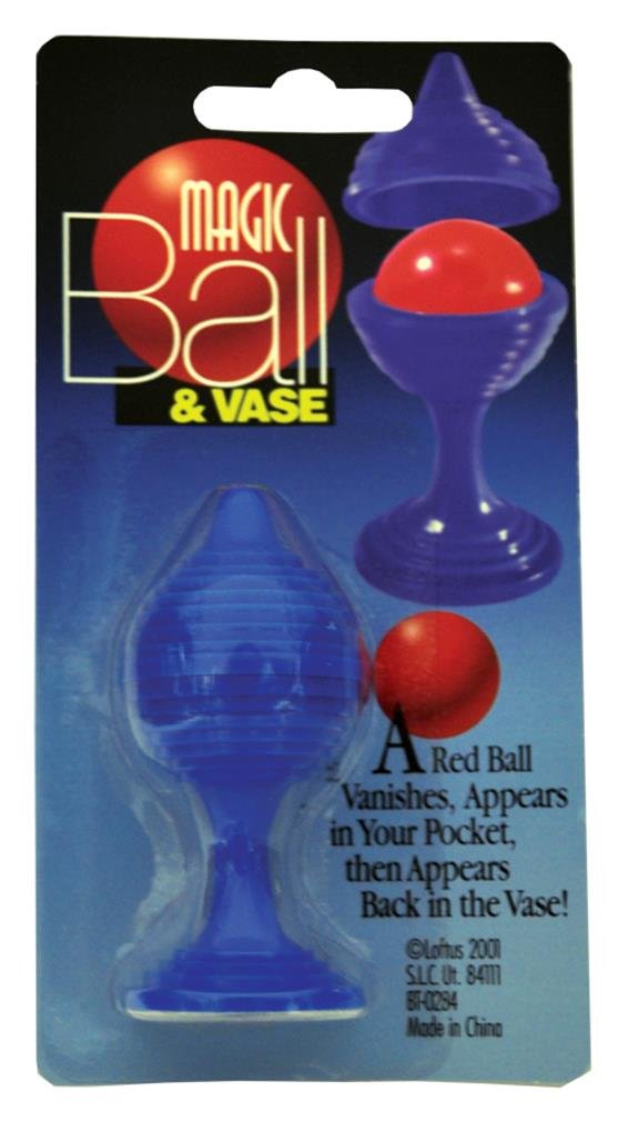 Magic Red Ball and Blue Vase Illusion Set - Professional Magician Props for Close-Up Magic Tricks, Street Performances & Party Entertainment