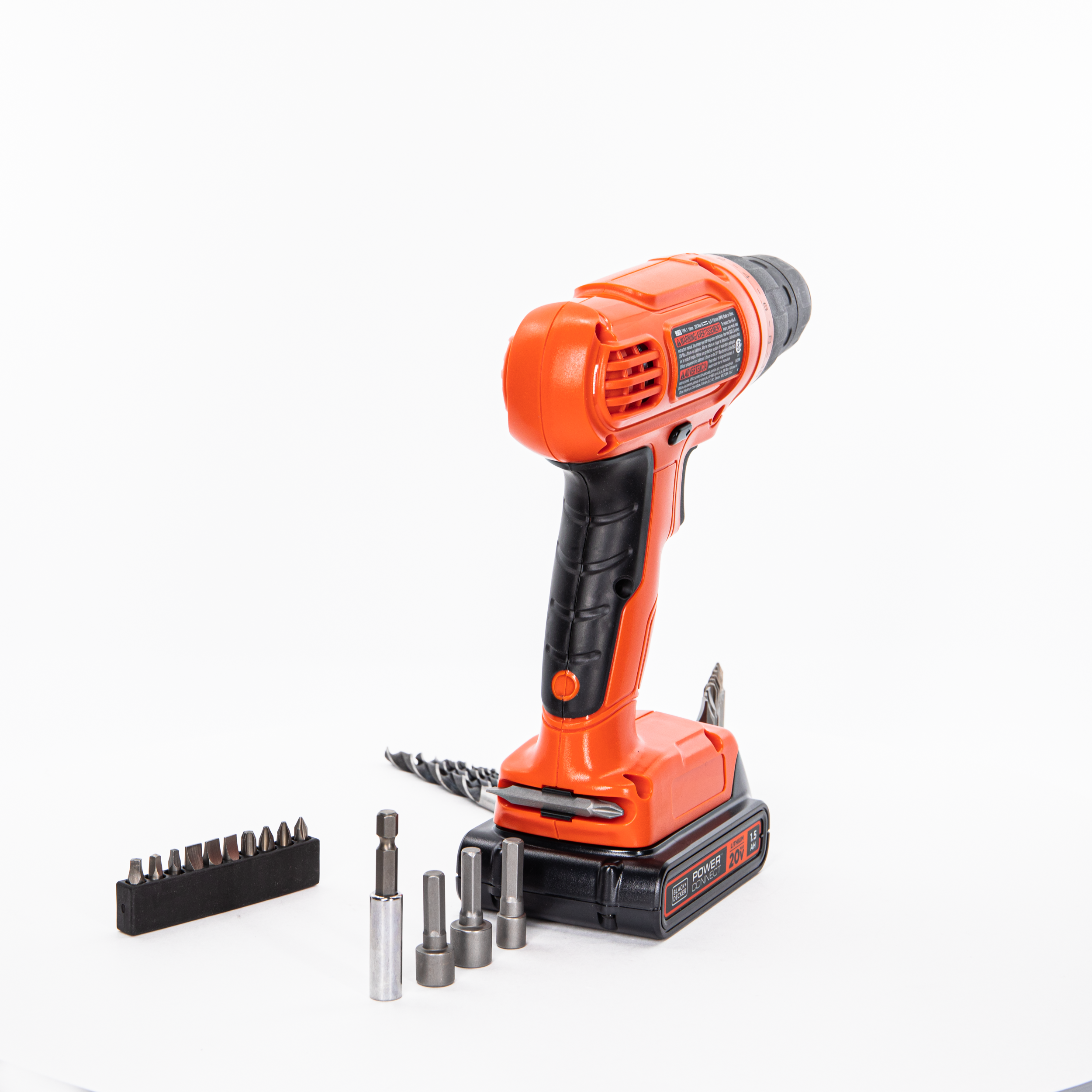 20V MAX* POWERECONNECT Cordless Drill Driver Kit with 30-Piece Bit Set, 1.5Ah Battery & Charger - Perfect for DIY Home Projects, Furniture Assembly & Construction Work (LD120V MAX*A)