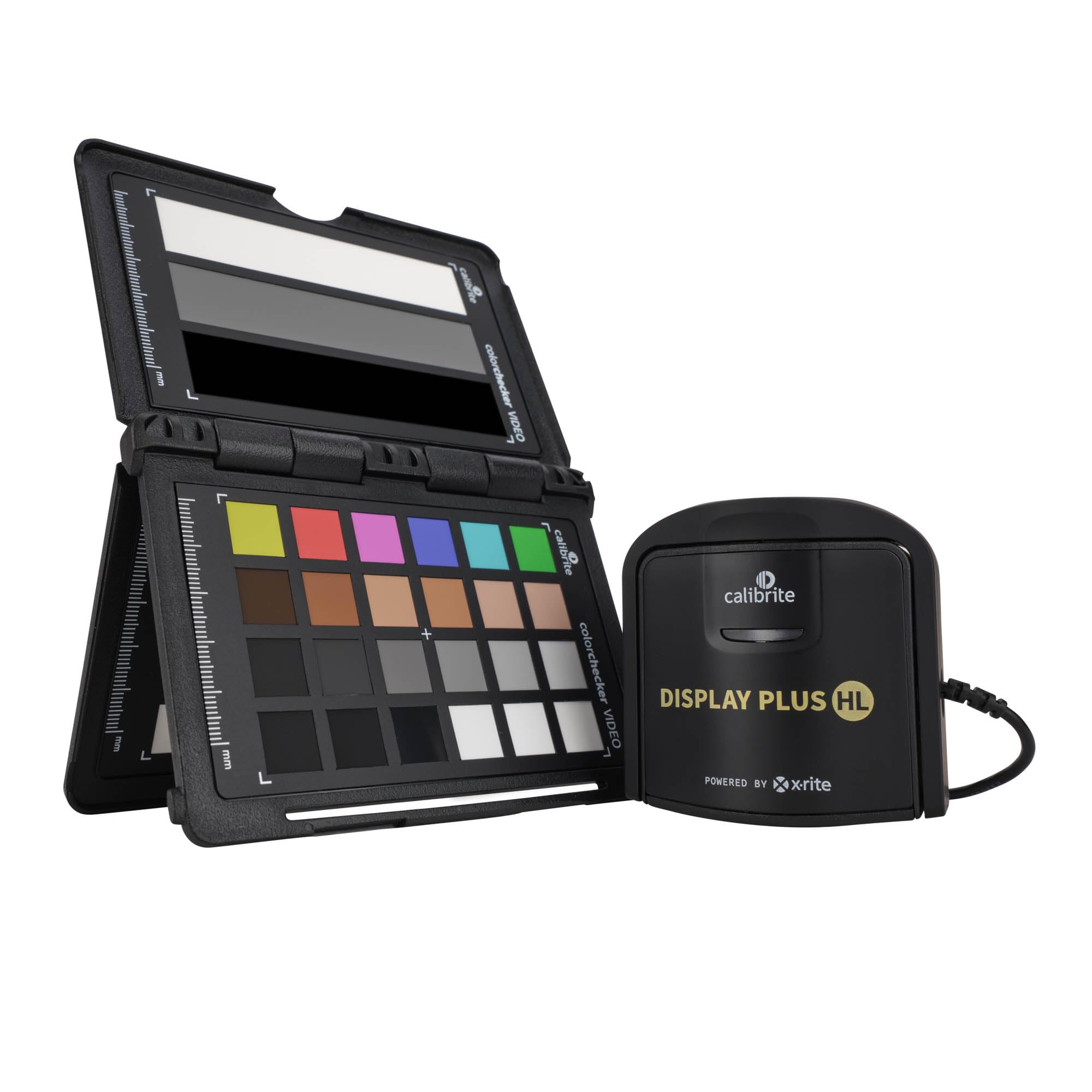 Calibrite Video Photo Kit - Display Plus HL & Passport Video 2 (CCPLHL-PPV2) | Professional Color Calibration Tools for Photographers & Videographers | Perfect for Studio, Editing, and Content Creation