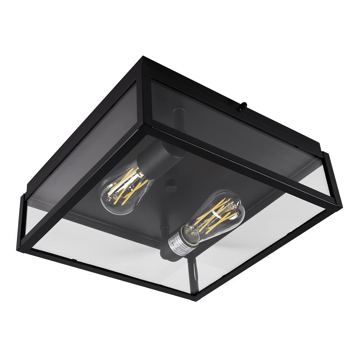 Norwell Lighting Capture - 2 Light Outdoor Flush Mount Ceiling Fixture, Modern Contemporary Style, 4.5