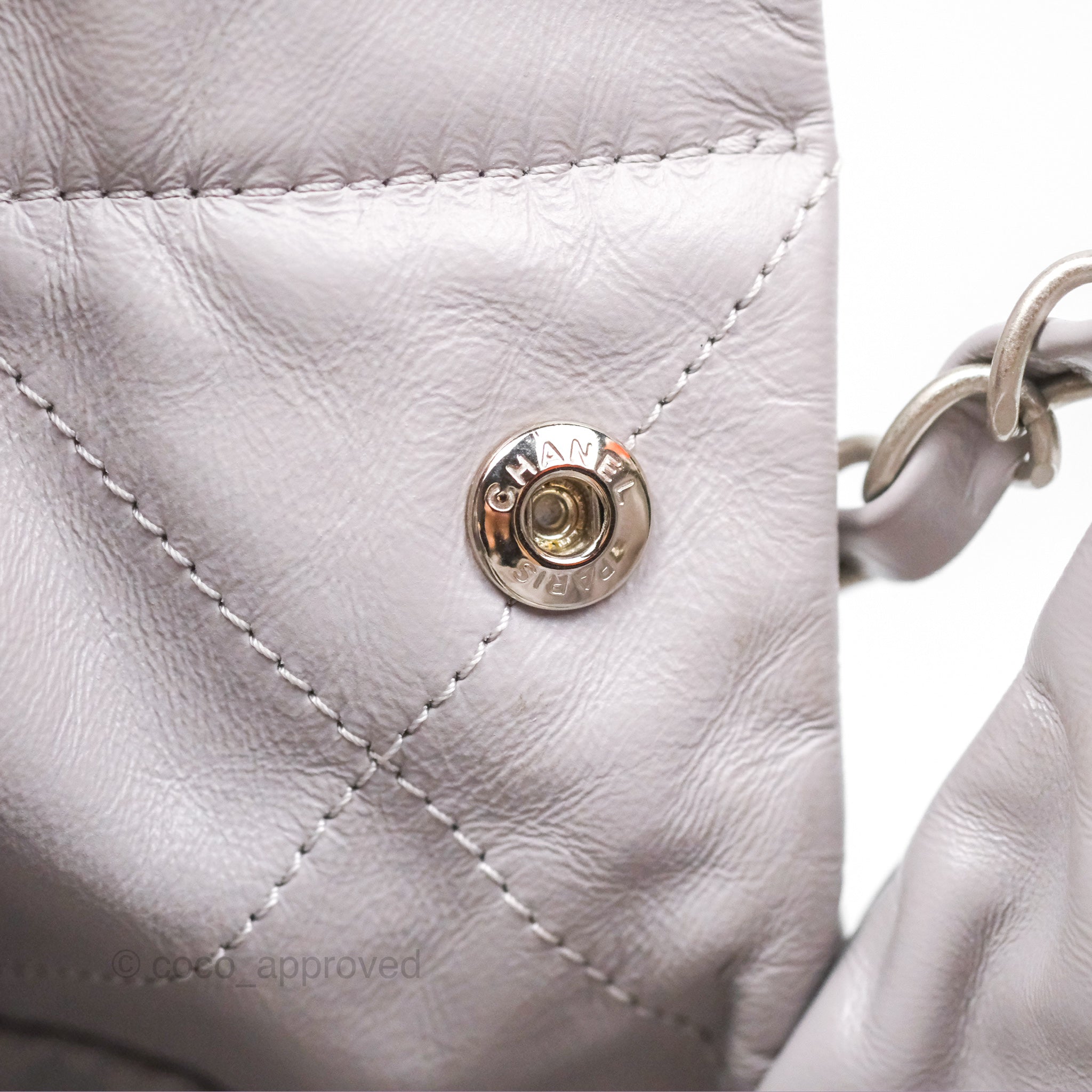 Chanel 22 Small Grey Handbag - Aged Calfskin Leather with Matte Silver Hardware | Luxury Crossbody Bag for Women, Perfect for Date Night & Evening Events