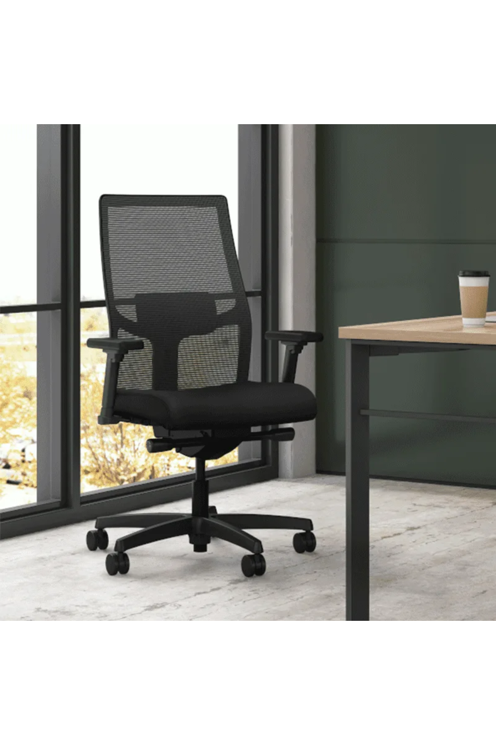 HON Ignition 2.0 Ergonomic High-Back Mesh Office Chair with Adjustable Arms - Perfect for Home Office, Gaming & Professional Workspaces