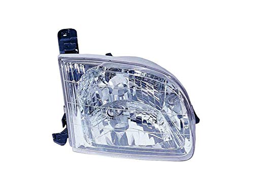 Right Passenger Side Headlight Assembly for 2000-2004 Toyota Tundra - Replacement Headlamp with Clear Lens - Perfect for Night Driving & Off-Road Adventures