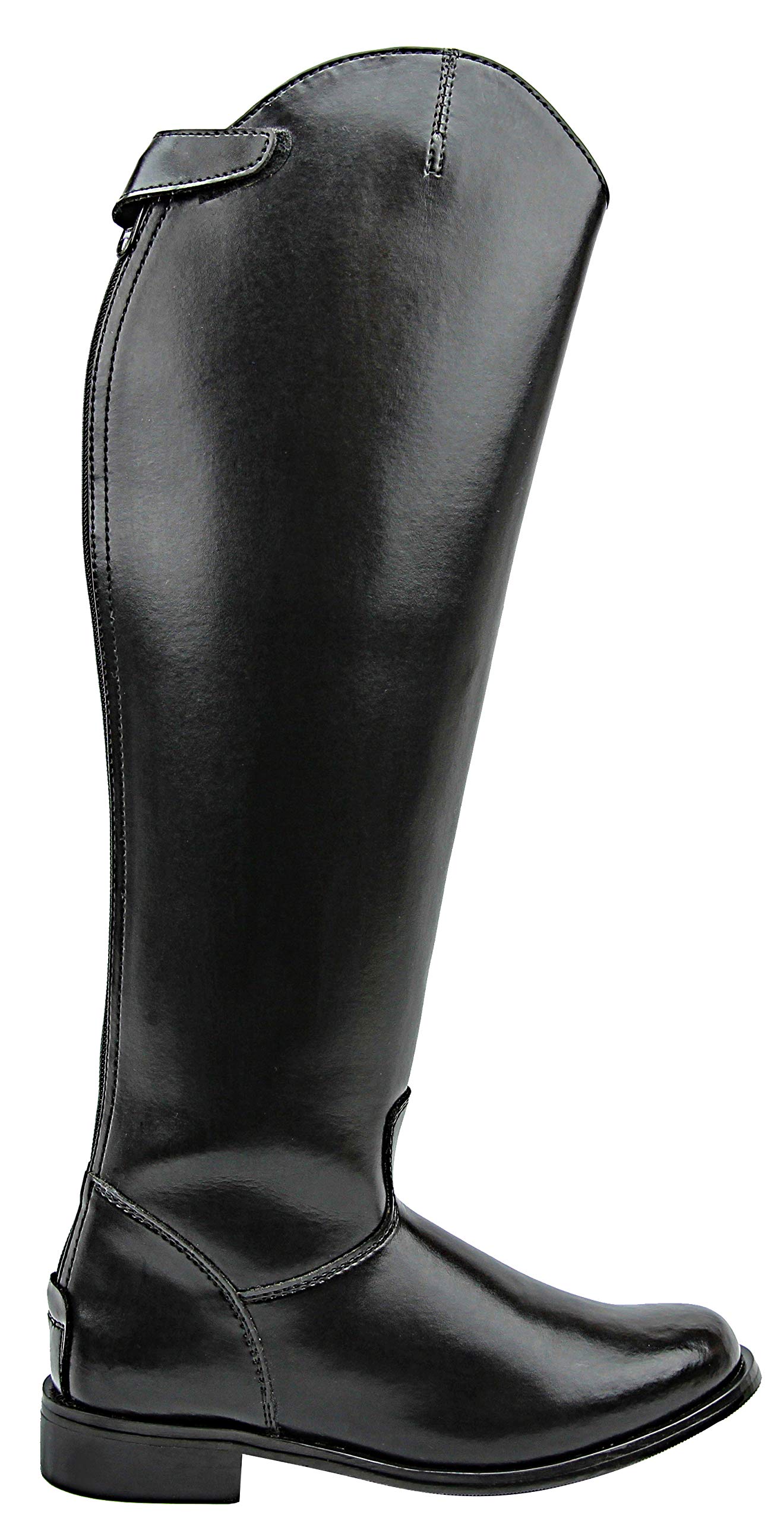 Women's English Equestrian Riding Boots - Black Dressage Boots with Back Zipper for Horseback Riding & Competition | Perfect for Show Jumping, Dressage Training & Equestrian Events