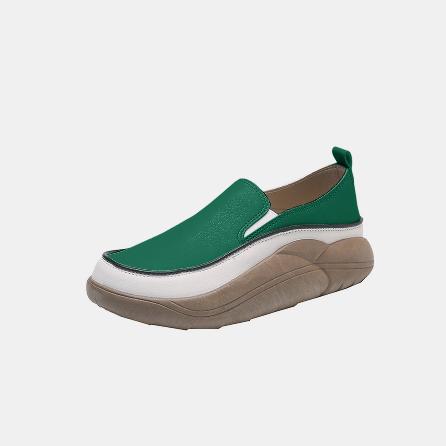Chunky Slip On Shoes for Women - Comfortable Platform Loafers with Memory Foam - Casual & Fashion Sneakers for Walking, Work, and Everyday Wear