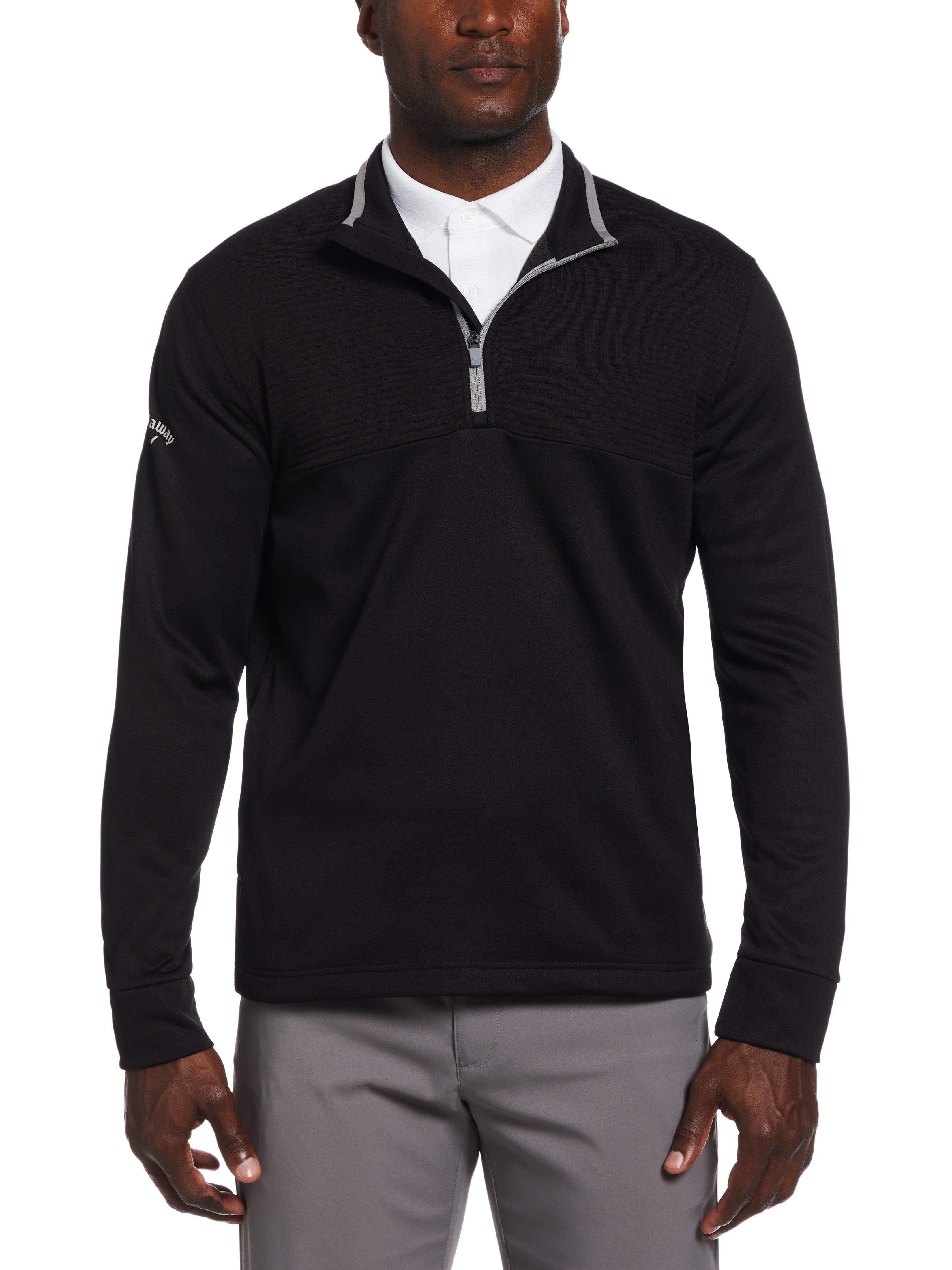 Men's 1/4 Zip Fleece Pullover Sweatshirt - Soft Ottoman Fleece Jacket for Casual Wear, Outdoor Activities & Layering
