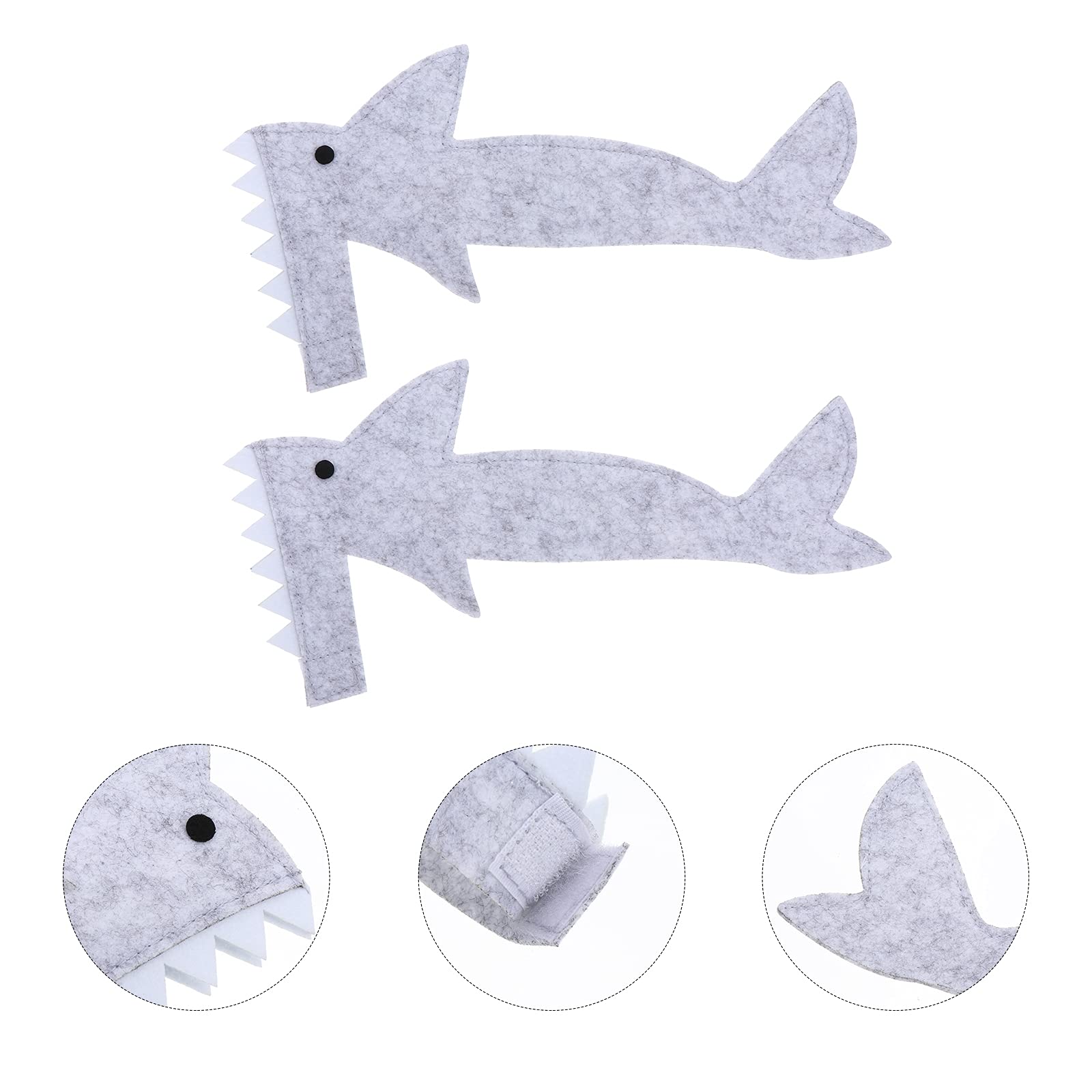 Reptile Supplies 2pcs Lizard Shark Suit - Cute Pet Costume Jumpsuit for Small Reptiles - Perfect for Halloween & Photo Shoots