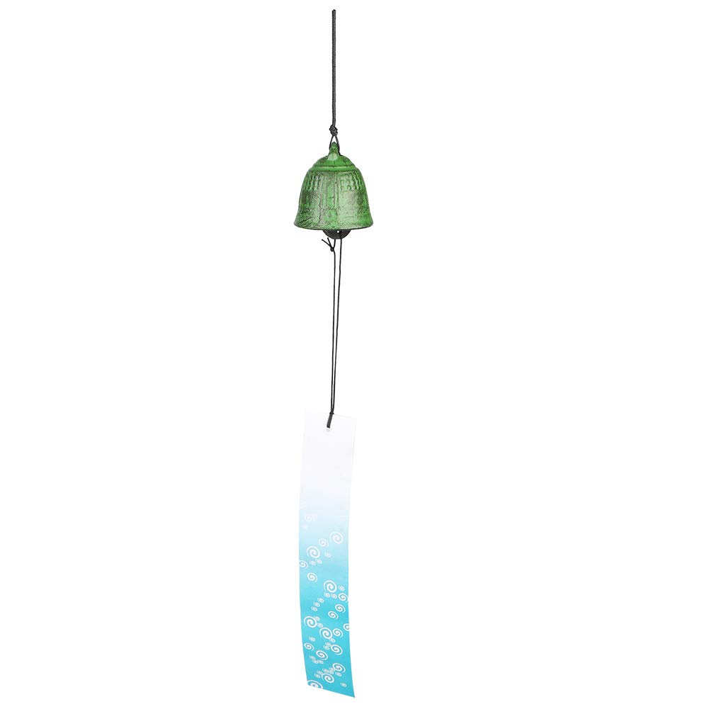 Cast Iron Wind Chimes - Japanese Furin Style Wind Bells with Beautiful Sound for Garden, Patio, Balcony Decoration | Ancient Clock Design Wrought Iron Wind Chime Pendant Gift for Outdoor & Home Decor