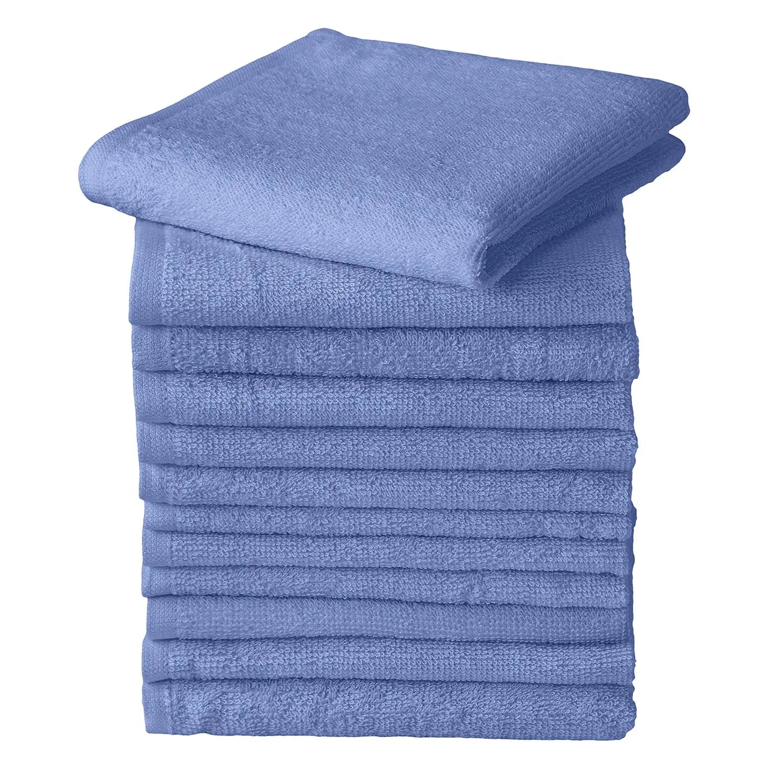 EBM Premium Cotton Threne Dye Oshibori Towel Set - 12 Pack (340x340mm) | Soft Absorbent Hand Towels for Restaurants, Spas & Travel