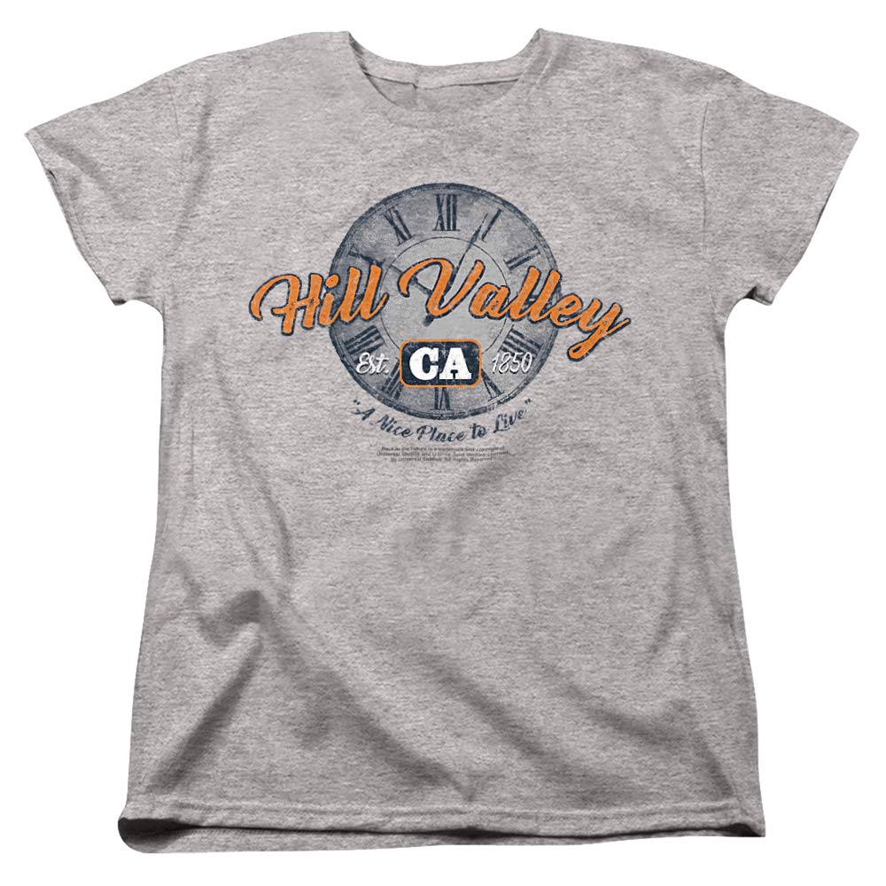 Back to The Future Hill Valley Vintage Women's T-Shirt - Retro Movie Fan Gift & Casual Wear