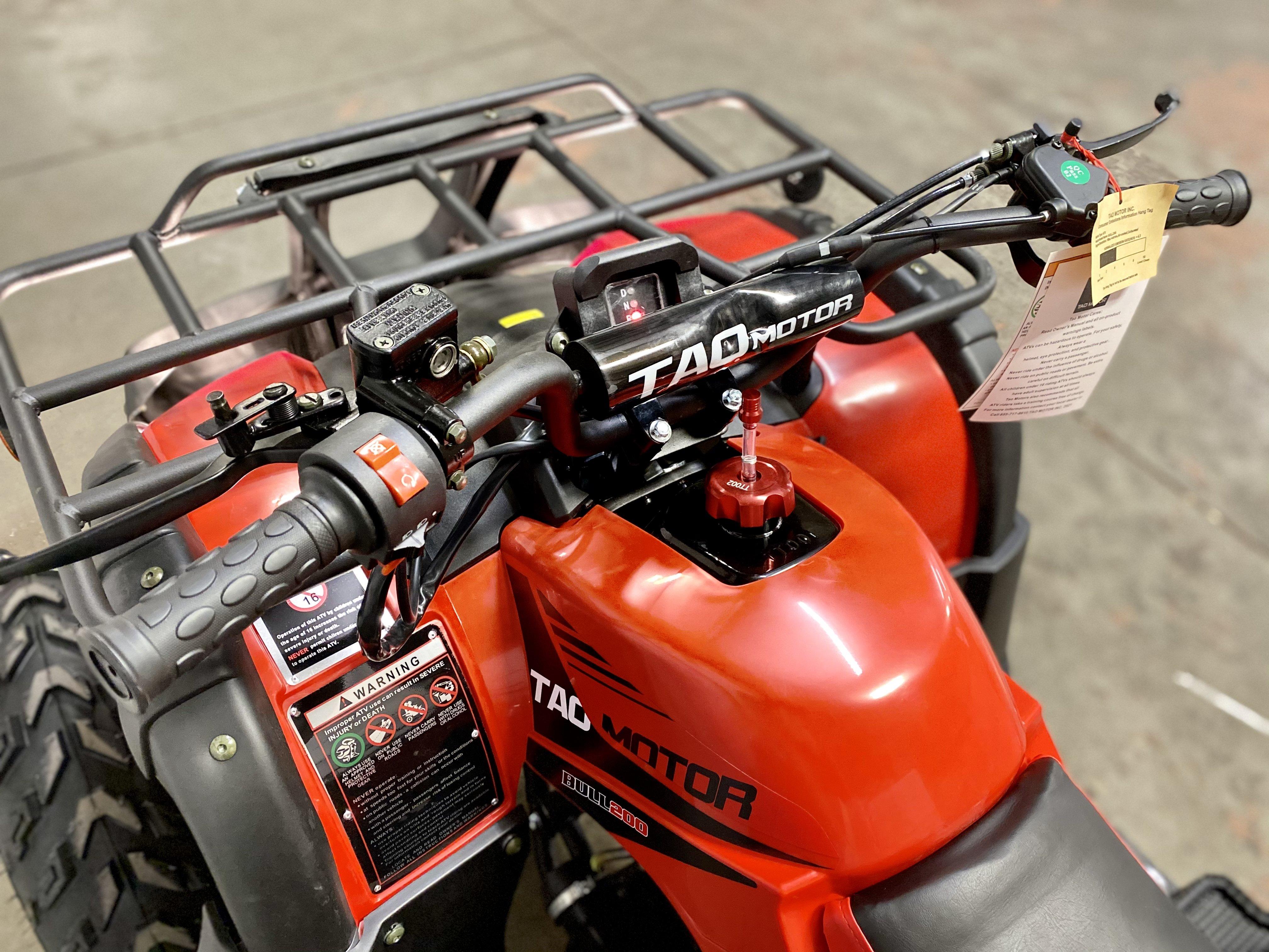 TaoMotor Bull 200 ATV - 250cc 4-Stroke Utility ATV Quad for Adults, All-Terrain Off-Road Vehicle with Automatic Transmission - Perfect for Hunting, Farm Work & Trail Riding