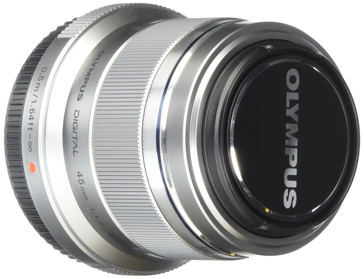 Olympus M.Zuiko Digital 45mm f/1.8 Lens (Silver) - Fast Portrait Prime Lens for Micro Four Thirds Cameras - Perfect for Portraits, Street & Low Light Photography (Open Box)