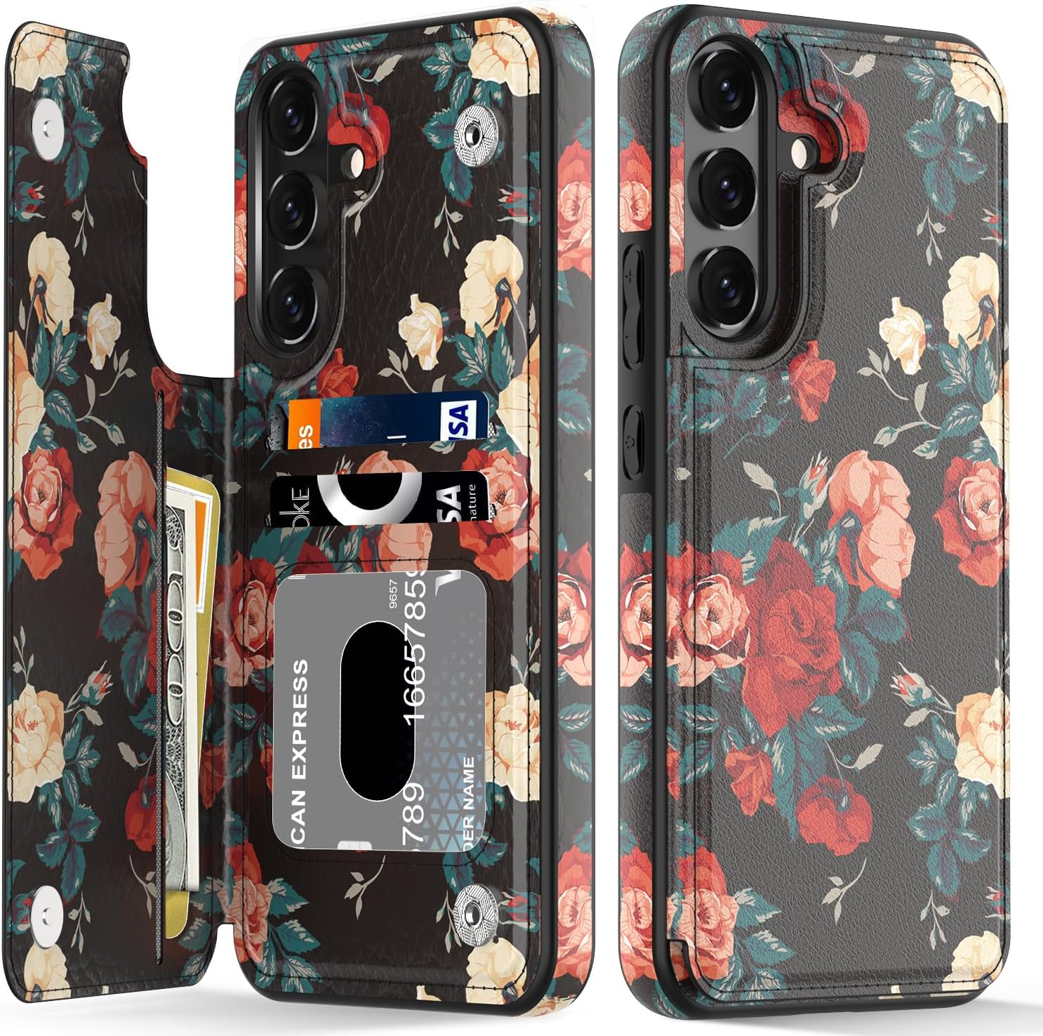 Samsung Galaxy S25 Plus Phone Case with Floral Design - Slim Protective Cover for Shock Absorption & Scratch Resistance - Perfect for Daily Use, Travel & Outdoor Activities