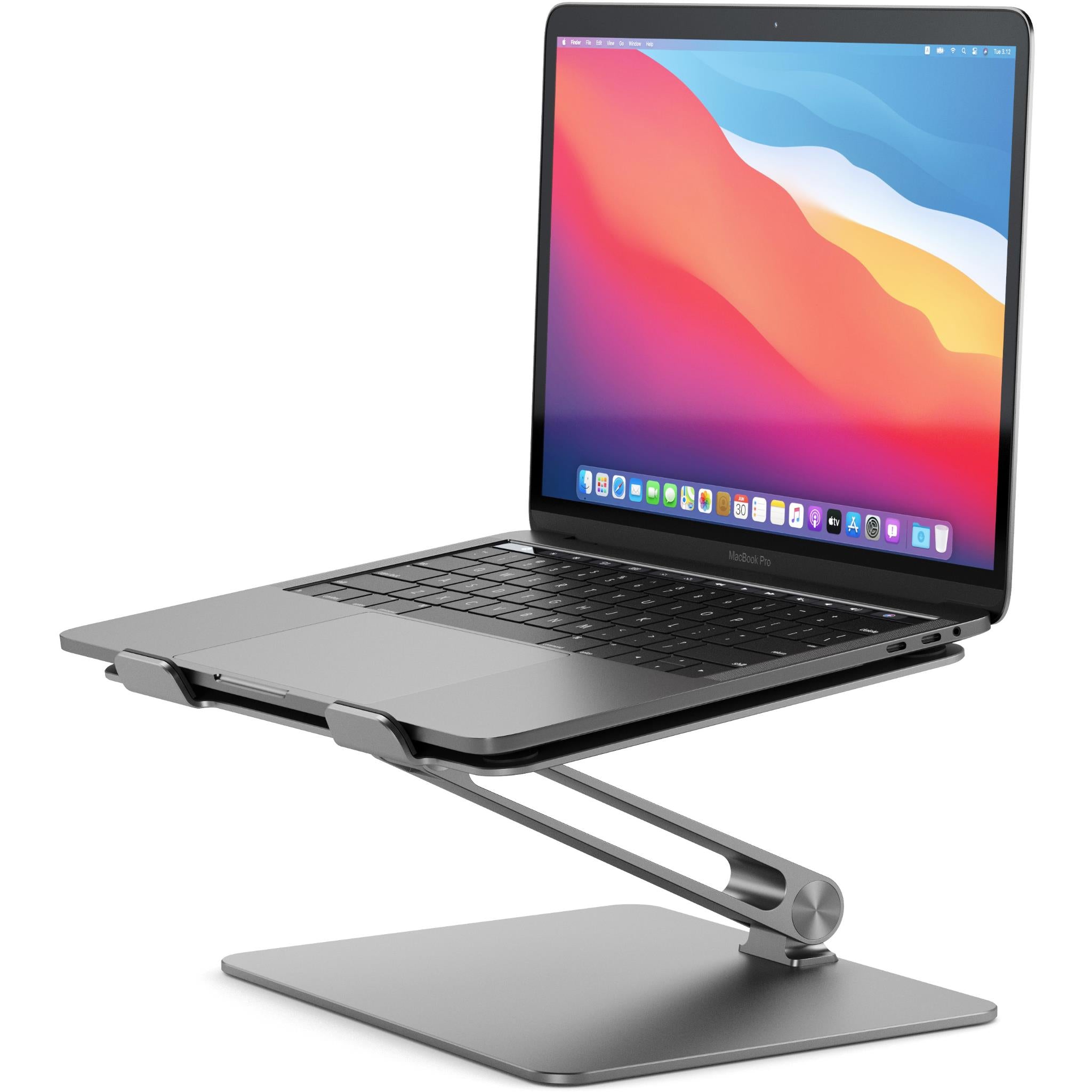 ALOGIC Elite Adjustable Laptop Stand Riser - Ergonomic Space Grey Computer Holder for Desk, Home & Office Workspace - Perfect for MacBook, iPad & All Laptops