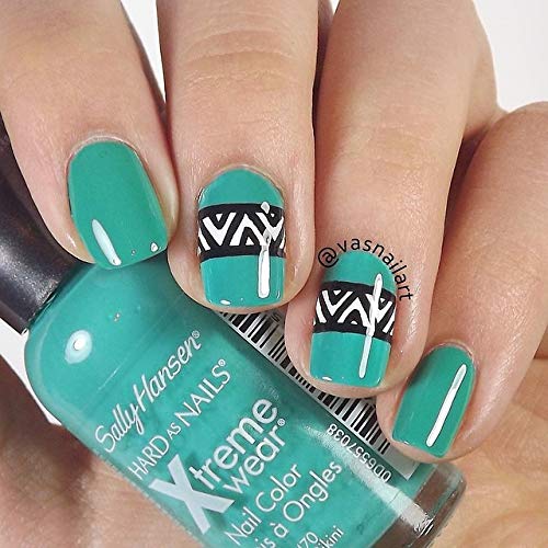 Nail Art Striping Tape - 120pcs Medium Width Straight Vinyl Decals for DIY Nail Designs | Perfect for Salon, Home Manicures & Nail Art Enthusiasts
