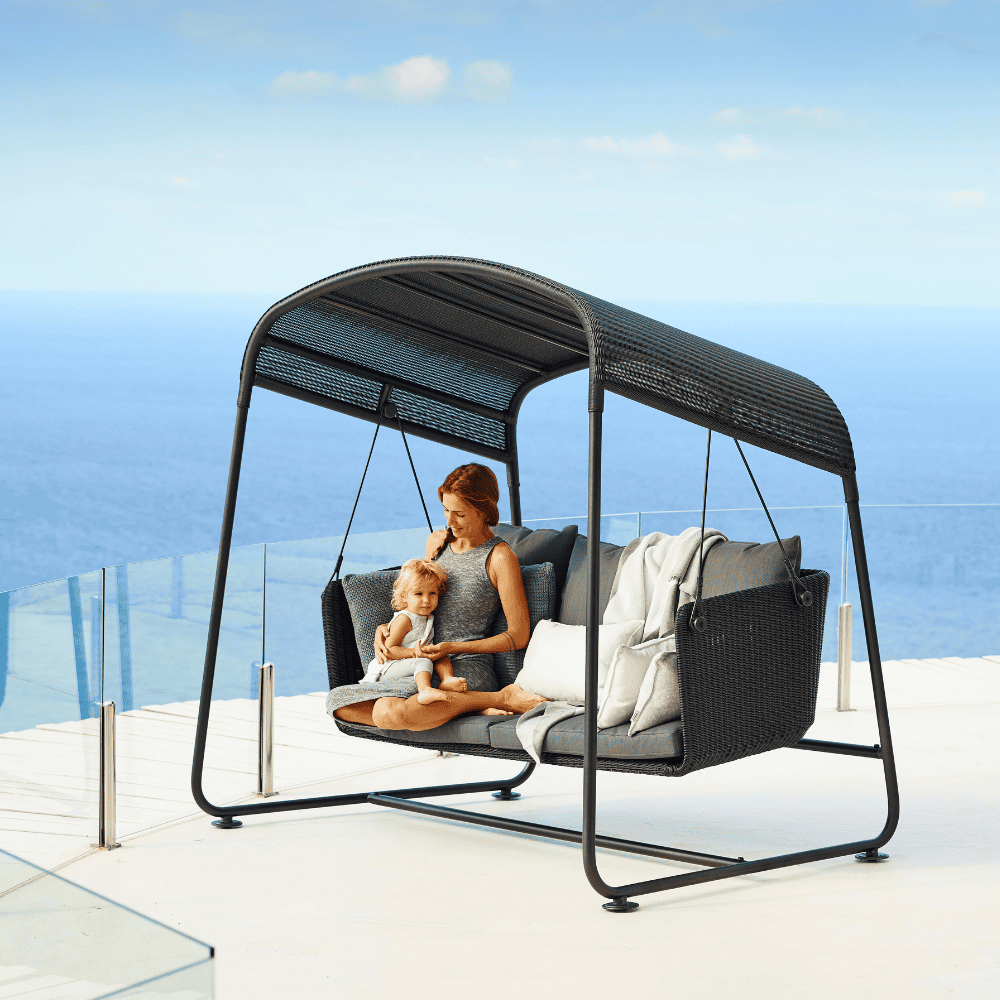 Outdoor Swing Sofa for Patio - Hanging Hammock Chair with Stand - Perfect for Backyard, Garden, and Relaxation