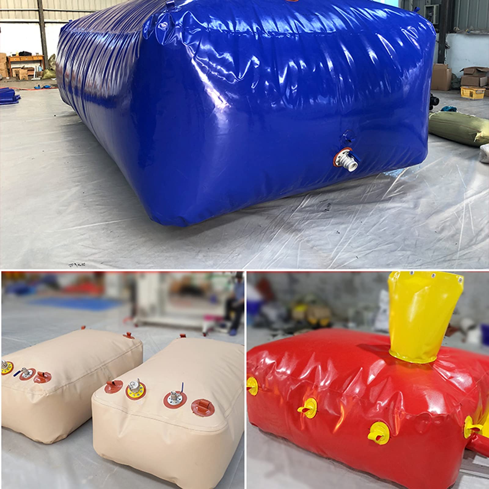 Foldable PVC Coated Water Storage Bag - Portable Collapsible Container for Garden, Camping & Oil Transport - Easy to Clean & Durable Outdoor Water Tank