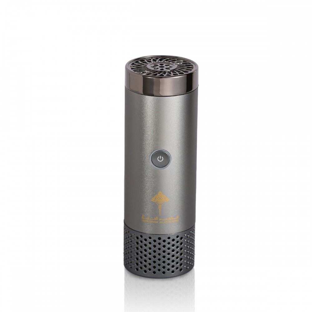Portable Incense Burner with Hair Brush - Grey | Premium Aromatherapy & Hair Styling Tool for Home, Travel & Gifts