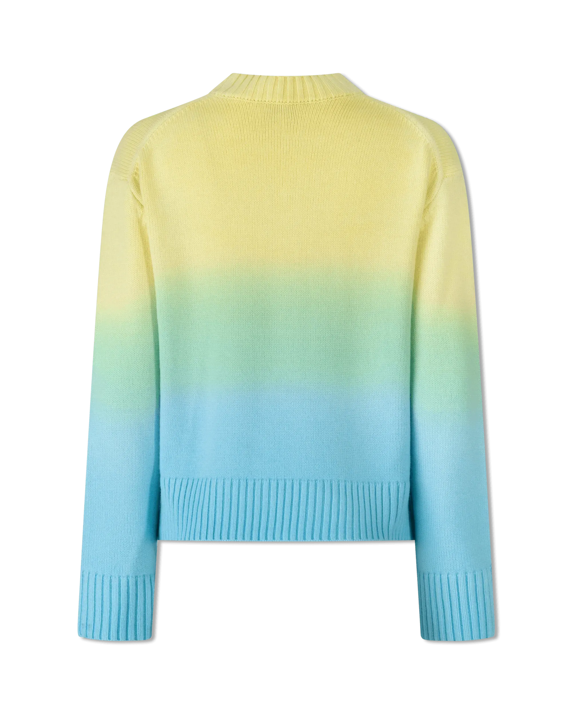 Trendy Dip Dye Crewneck Sweater for Women | Soft Cotton Knit Pullover | Perfect for Fall Layering & Casual Outfits